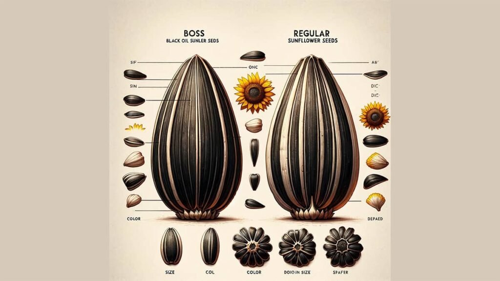 Black Oil Sunflower Seeds (BOSS) Vs. Regular Sunflower Seeds